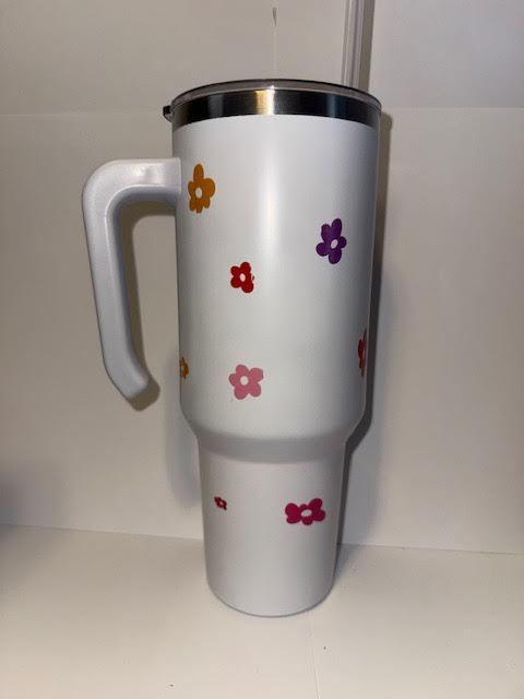 Funky Floral 40oz Tumbler