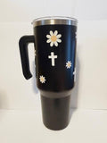 40oz Metal Daisy Tumbler