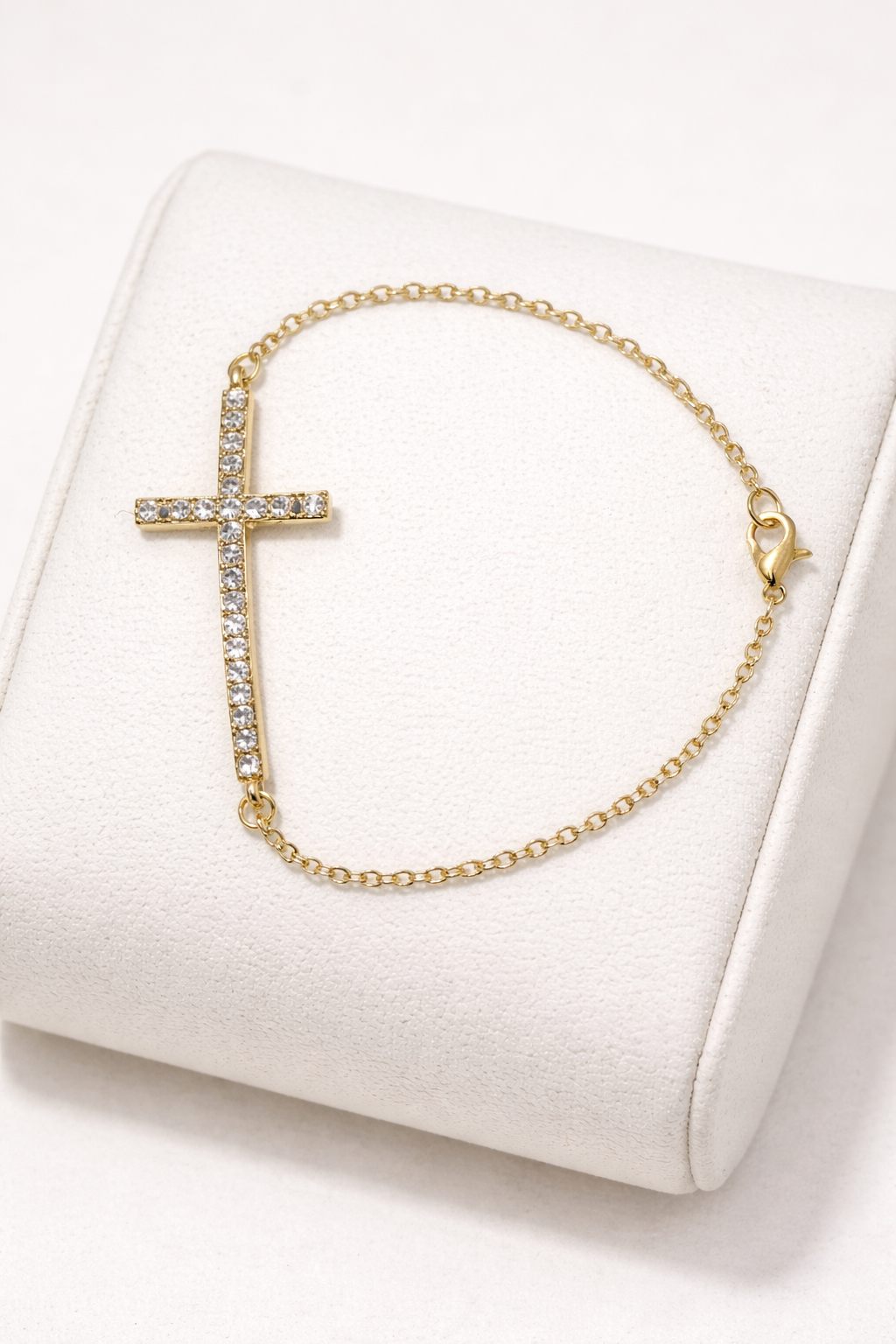 Gold Cross Bracelet